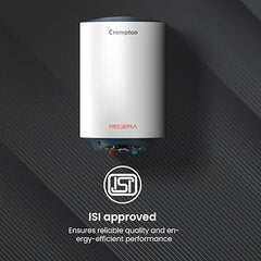 Crompton Regera 25L Storage Water Heater ASWH-3825, White, 2000W, Glassline Tank, 8 Bar Pressure, Anti-Rust Body, 3-Level Safety System)