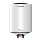 Crompton Acenza Plus 15L Storage Water Heater (Geyser), ASWH-6115 | 5 Star BEE Rated | Superior Glassline Coated Tank | 8 Bar Pressure | Copper Heating Element | Advanced 3-Level Safety | White