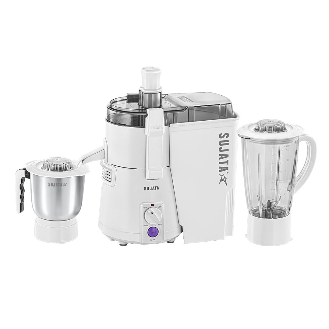 SUJATA Powermatic JMG 900 900 W Juicer Mixer Grinder  (900W Juicer Mixer Grinder 2025 launch | 3 Jars | White)