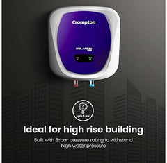 Crompton Solarium CLX 15-L 5 Star Rated Storage Water Heater (Geyser) with Free Installation and Connection Pipes ASWH-4915(Blue and White)