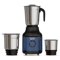 Crompton Ameo 500 W Mixer Grinder – Powertron Motor, Motor Vent-X Technology, 3 Stainless-Steel Jars, 3-Speed with Pulse, Overload Protection
