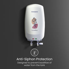 Crompton InstaBliss 5 L Electric Instant Water Heater – 3000 W, Rust-Proof, 4-Level Safety