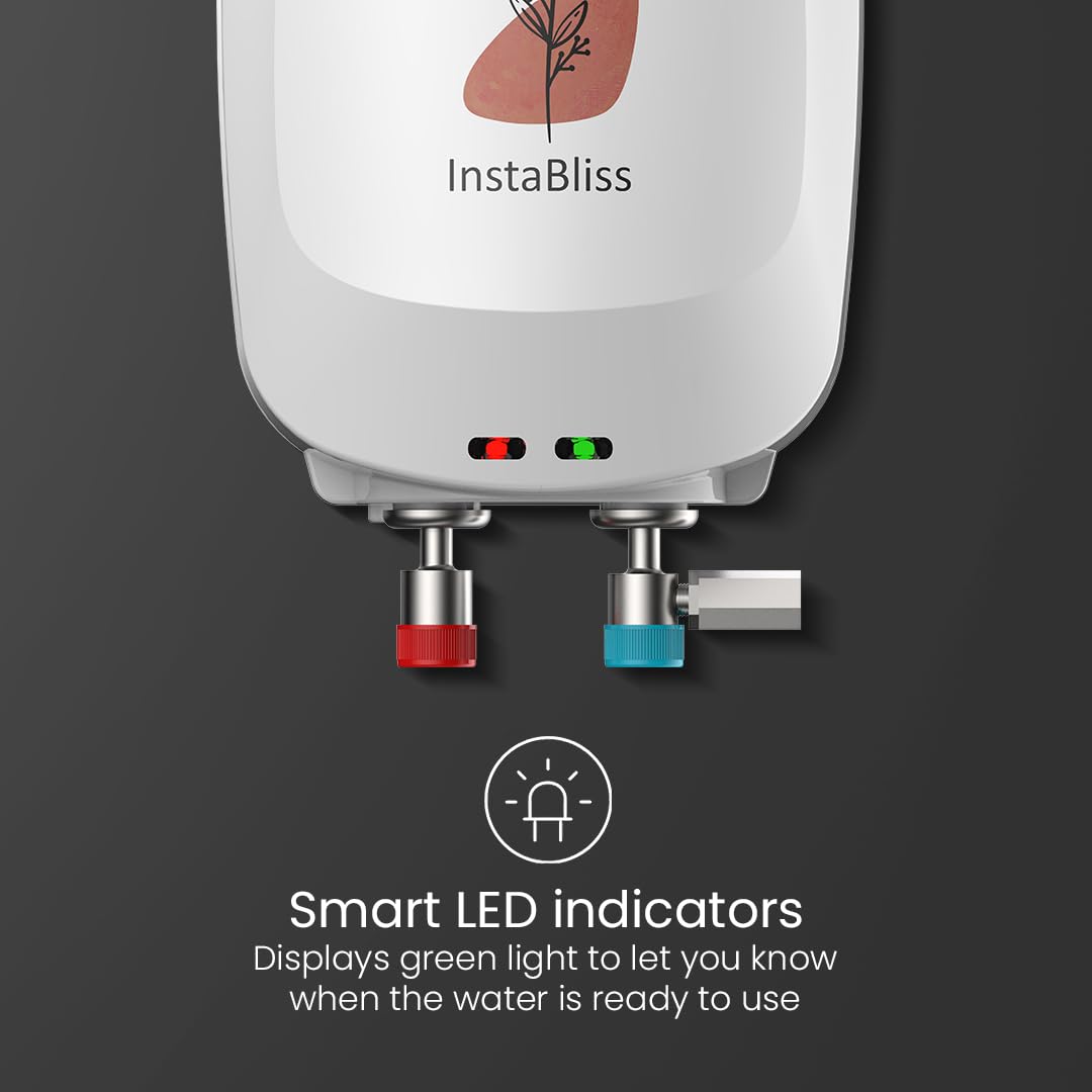 Crompton InstaBliss 5 L Electric Instant Water Heater – 3000 W, Rust-Proof, 4-Level Safety