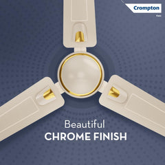 Crompton SUREBREEZE HILL BRIZ NEO 1200 mm (48") Ceiling Fan – Ivory (Star-Rated Energy Efficient)