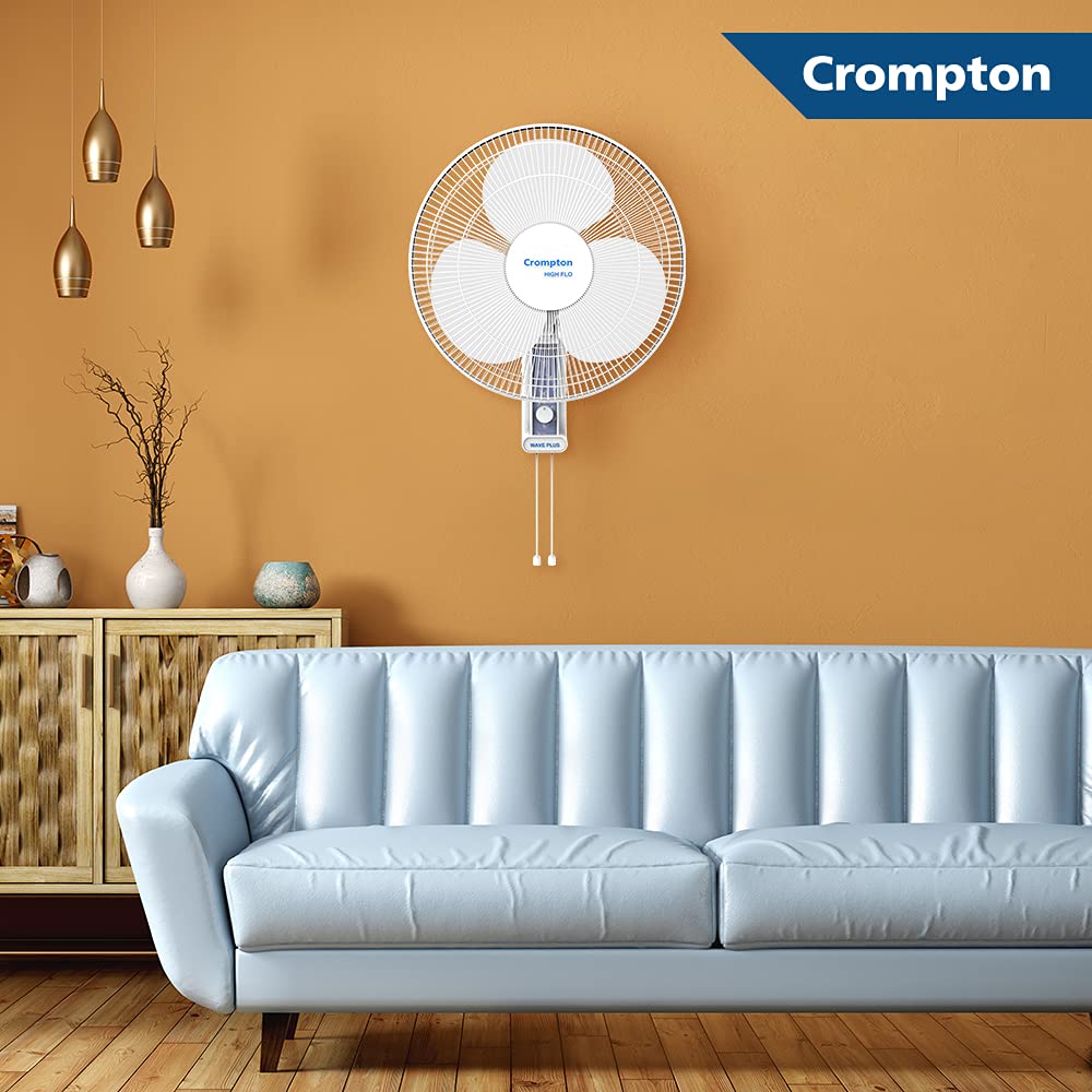Crompton High-Flo Wave Plus 400 mm Wall-Mount Fan – KD White