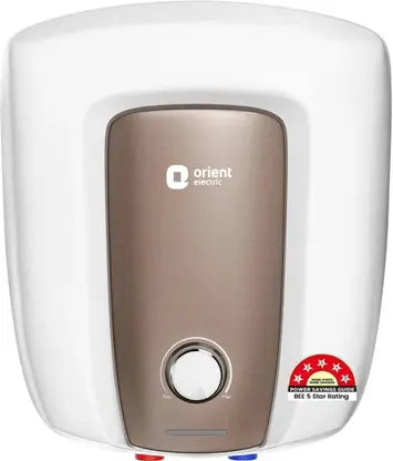 Orient Electric SWCN25VPG8K2-WB 25 L Storage Water Geyser | 5 Star BEE Energy Rating | Glassline Tanked  (White)